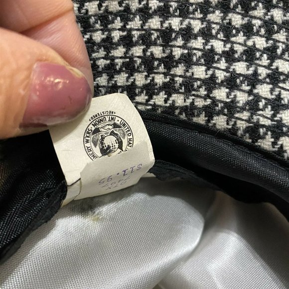 Vintage Johnny Carson Hat  Fedora Houndstooth - Picture 9 of 9